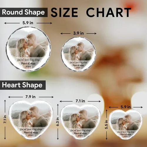 Miniatura 6 de Foto de cristal personalizada, cristal de corazón personalizado con imagen, regalos para pareja/pareja, regalos para el nuevo hogar/inauguración