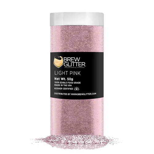 Miniatura 78 de Brillo de cerveza rosa comestible para bebidas, cócteles, cerveza, purpurina y bebidas Certificado Kosher y Halal 100% comestible y de grado