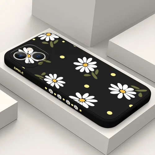 Miniatura 23 de LEECG Funda para iPhone 13 con diseño de mariposas y flores, diseño de astronauta, funda de teléfono con forro de microfibra suave, funda delgada