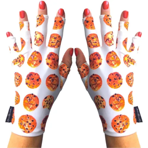 Miniatura 56 de ManiGlovz - Guantes de uñas originales con protección UPF 50+ UV Guantes de manicura de gel y guantes anti UV sin dedos para mujeres Se pueden