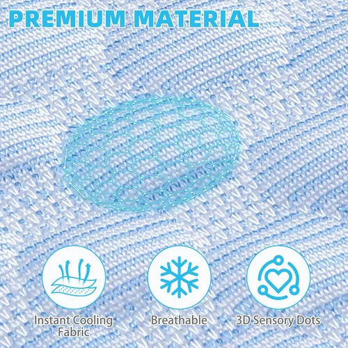 Miniatura 3 de Cama hamaca elevada para gatos, cuna hexagonal elevada para gatos con tela transpirable de gorro de hielo y bloque antideslizante, alfombrilla