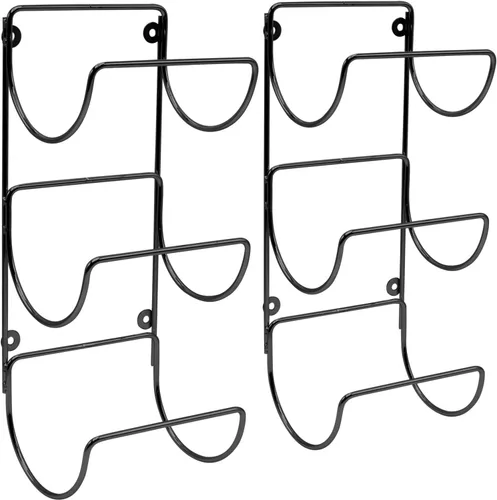 Miniatura 7 de Sorbus Toallero para pared de baño, 6 niveles para colgar toallas de baño, toallas de baño, ropa de cama, estantes negros para baño, spa, salón