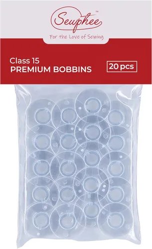 Sewphee 20 piezas de bobinas para máquina de coser - Bobina de clase premium 15 - Compatible con accesorios de máquina de coser Singer - Bobinas de