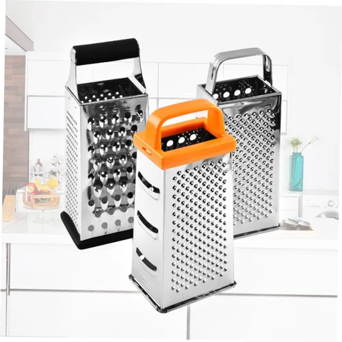 Miniatura 8 de Rallador de cuatro caras de acero inoxidable y picador de verduras Rebanador multifuncional para papas, tomates, pepinos y zanahorias, gadget
