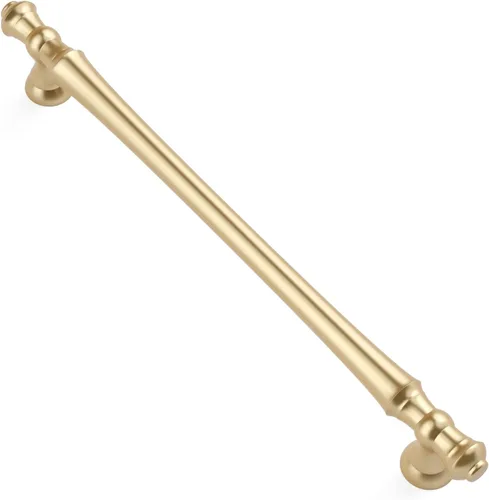 Miniatura 24 de Asidrama 1 paquete de 3 pulgadas (2.992 in) de latón cepillado, tiradores dorados para gabinete de cocina, accesorios para gabinetes de cocina