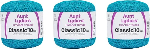 Miniatura 3 de Aunt Lydia Classic Crochet - 3 unidades de 350y/1,049.9 ft - Natural