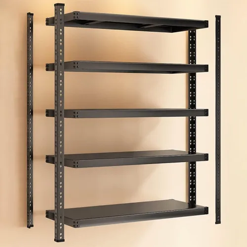 Miniatura 8 de Shelves Garage Shelving, 5-Tier Adjustable Shelf, 2000 lbs Weight Capacity Storage Rack, Heavy Duty Inrial Metal Shelving Unit (A 150 * 40 * 200cm)
