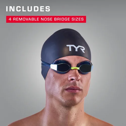 Miniatura 8 de TYR Blackops 140 EV Racing - Gafas de natación competitivas para hombres y mujeres, antivaho Sin espejo - Transparente