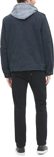 Miniatura 2 de Levis Chaqueta estilo militar con capucha de algodón lavado para hombre