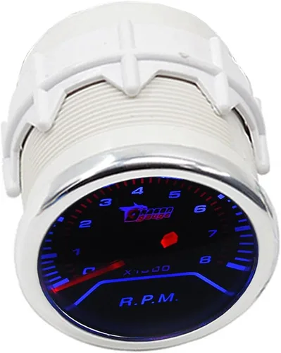 Puntero de motor de auto E Support, calibrador con barras indicadoras de aumento y lentes grises, de 2 pulgadas, Tacho Gauge