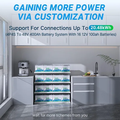 Miniatura 5 de Redodo Paquete de 3 baterías de litio de 12 V 100 Ah Grupo 24, ciclo profundo de 1280 Wh con BMS de 100 A, batería recargable de litio de más