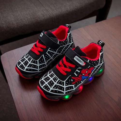 Miniatura 2 de RAYCHY Zapatos iluminados LED de malla ligera transpirable para niños pequeños