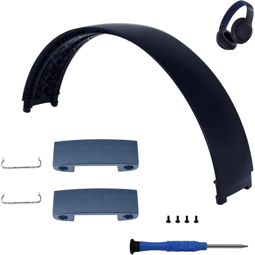 Miniatura 10 de Repuesto de diadema y bisagra para auriculares Beats Studio Pro, kit de reparación de accesorios duraderos (negro)