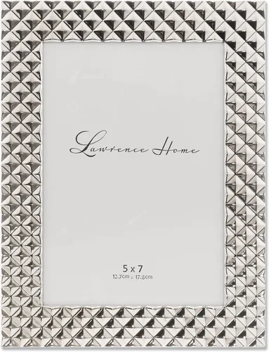 Miniatura 6 de Lawrence Frames Marco de metal, patrón de diamante, humo negro, 4x4