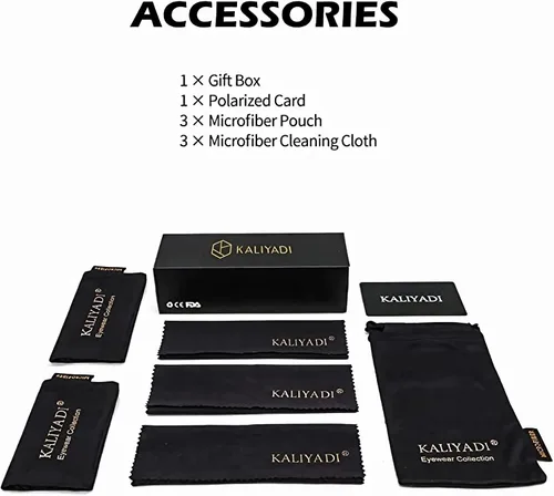 Miniatura 7 de KALIYADI - Lentes de sol polarizados unisex, acabado mate, lentes de espejo de color, bloqueo ultravioleta (paquete de 3unidades)