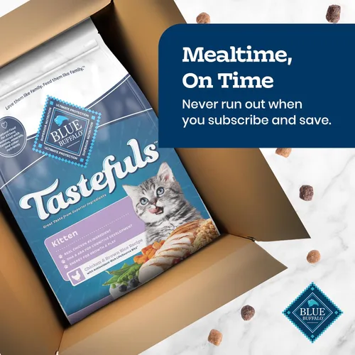 Miniatura 10 de Blue Buffalo Tastefuls Alimento para Gatitos con DHA Comida Seca para Gatos Hecho en los Estados Unidos con Ingredientes Naturales, Receta de Pollo