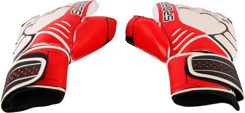 Miniatura 5 de ZJchao Guantes de portero de fútbol duraderos de látex antideslizantes para adultos, material de malla con diseño de malla de primera calidad