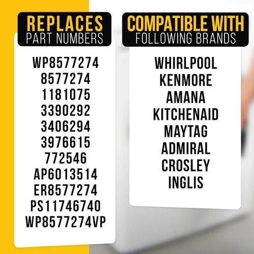 Miniatura 7 de Termistor 8577274 para secadores Whirlpool de PartsBroz – Reemplaza WP8577274, AP6013514, 3390292, 3406294, 3976615, 772546, ER8577274, PS11746740