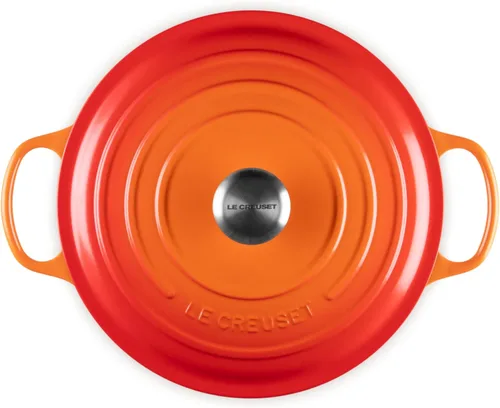 Miniatura 2 de Le Creuset Horno holandés redondo de hierro fundido esmaltado, 7.25 cuartos de galón, Fuego Llama