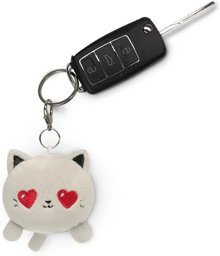Miniatura 3 de TeeTurtle Llavero con dije de peluche Love Grey Cat