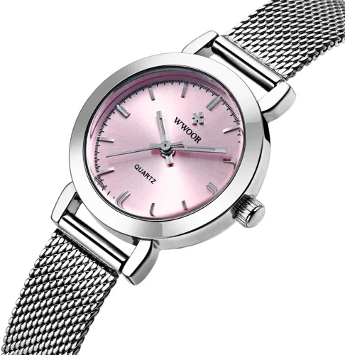Miniatura 2 de Relojes de pulsera de lujo de moda casual reloj de pulsera de malla banda de cuarzo relojes para mujeres
