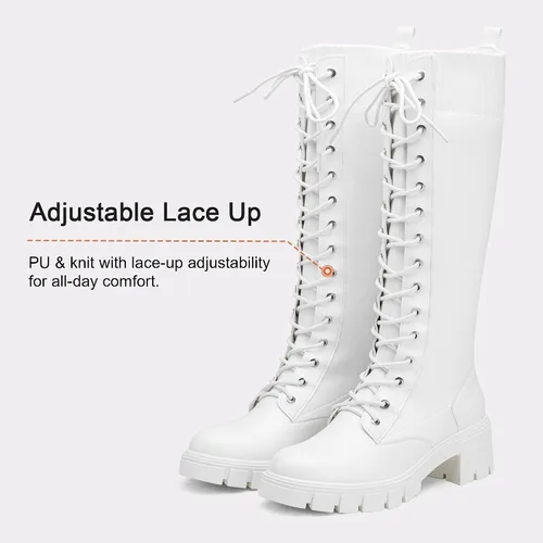 Miniatura 5 de Vepose Botines con estilo de combate, a la moda, para mujer