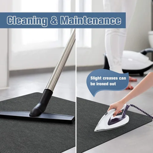 Miniatura 6 de Placoot Tapete para silla de escritorio para suelo de madera dura, superficie de pana de 55 x 35 pulgadas, tapete para silla de oficina para sillas