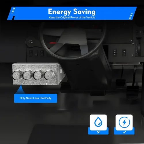 Miniatura 7 de Calentador universal para debajo del tablero, calentador auxiliar universal de 12 V para minivan/camiones/cosechadoras, calentador de coche con 4