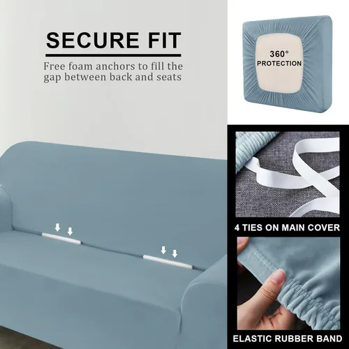 Miniatura 41 de Funda para Sofá de Terciopelo, Fundas Elásticas para Sofá para Funda Principal Separada/Respaldos y Cojines de Asiento, Funda para Sofá, para Fundas