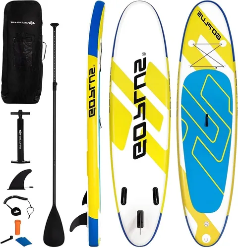 Miniatura 11 de AUGESTER Tabla de remo inflable ligera de 10/10.5/11 pies, tabla de yoga de alta calidad con accesorios de SUP duraderos, con aletas, bolsa