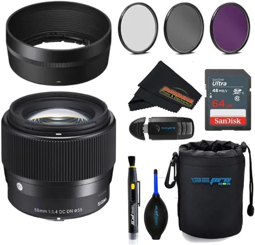 Miniatura 21 de Sigma 56mm para E-Mount (Sony) Objetivo de cámara fijo de primera calidad, negro (351965)