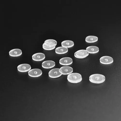 Miniatura 3 de Bloomfall Disco de perforación transparente para tratamiento de perforación de nariz, aretes de silicona para almohadillas curativas de queloides
