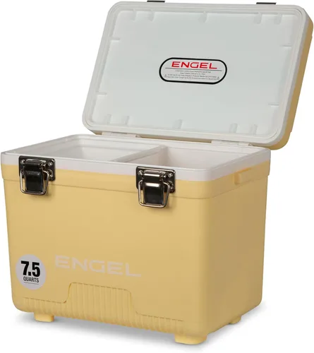 Miniatura 18 de Engel UC7 7.5qt a prueba de fugas, hermético, enfriador de caja de secado y pequeña lonchera rígida para hombres y mujeres Mango helado