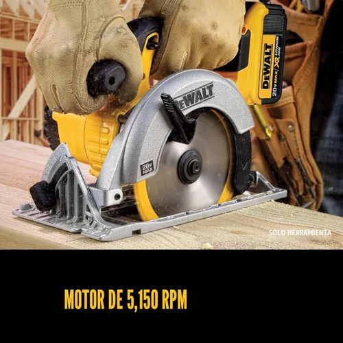 Miniatura 5 de DeWalt DCS391B 20 voltios Max Li-Ion Sierra circular, herramienta solo
