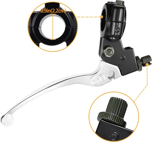 Miniatura 7 de 2 pces Manija de freno izquierda palanca de embrague bicicleta para Coleman CT200U Trail 200 CC100X CT100U mini bicicleta 98cc 196cc 5.5hp 6.5hp