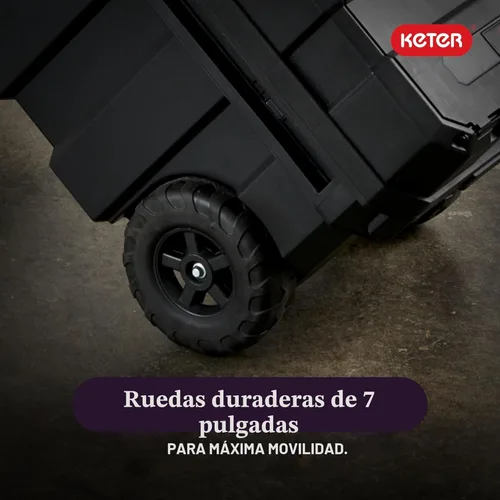 Miniatura 7 de Keter Masterloader Caja de herramientas portátil de resina con sistema de bloqueo y contenedores extraíbles – Caja de almacenamiento y organización