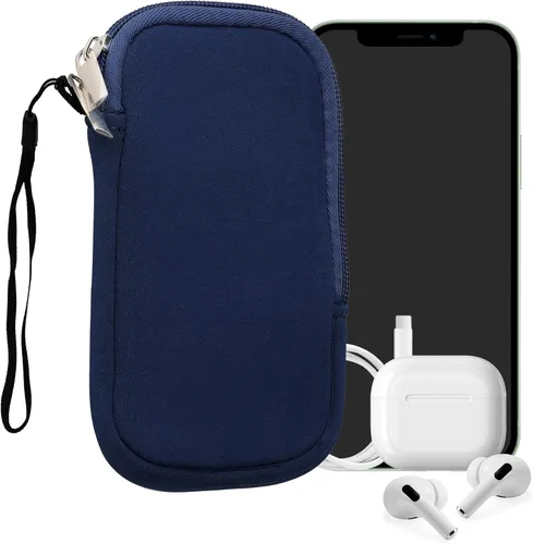 Miniatura 104 de kwmobile Funda universal para teléfono tamaño XS - 3,5/4 pulgadas - Funda de neopreno para teléfono inteligente con cremallera - Funda impermeable