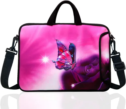 Miniatura 8 de 15,6 pulgadas portátil bolsa de hombro caso manga para 14 15 "15,6 pulgadas HP/Dell/Lenovo colorido flor