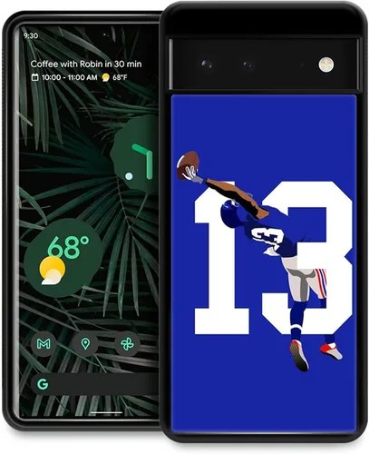 Miniatura 15 de CARLOCA Funda compatible con iPhone 12 Pro, 13 fundas Odell Catch Football para iPhone 12 para niñas y niños, diseño gráfico, a prueba de golpes