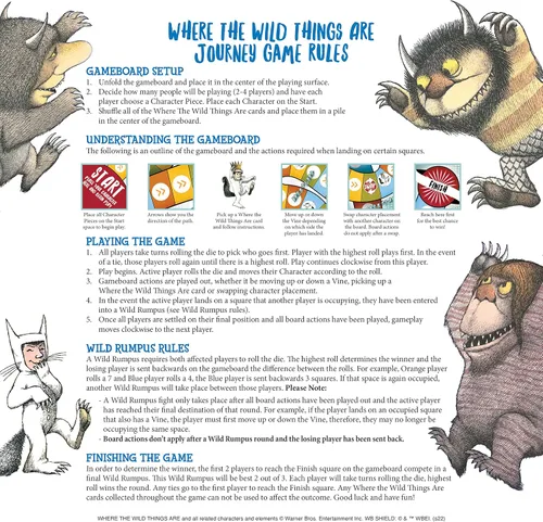 Miniatura 8 de AQUARIUS Juego de mesa Where The Wild Things are Journey, diversión para niños y adultos, mercancía y coleccionables con licencia