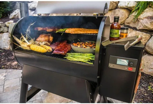 Miniatura 2 de Traeger Grills Pro 780 - Parrilla y ahumador de pellets de madera, combo de parrilla de pellets BBQ 6-en-1, ahumador eléctrico conectado a WiFi