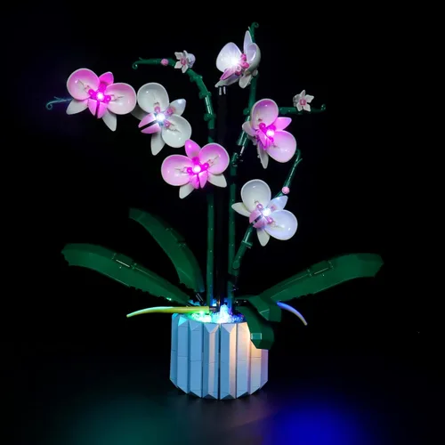 Miniatura 14 de Kit de Luces LED para LEGO 10281 Set de Árbol Bonsái, Luces de Decoración para Modelo Rosa