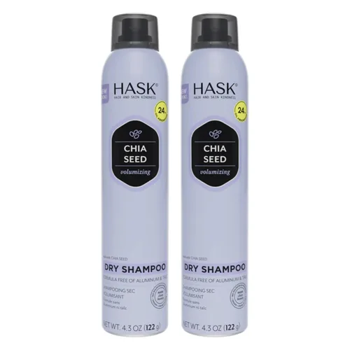 HASK - Champú en seco, 6.5 onzas, 2 unidades, kits para todo tipo de cabello, sin aluminio, sin sulfatos, parabenos, ftalatos, gluten o colores