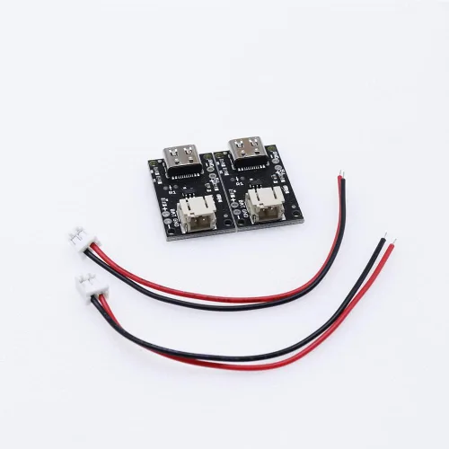 Miniatura 2 de Treedix 2 unids tipo C USB LiPo cargador de batería Junta sin batería con enchufe JST con indicador LED Tasa de carga ajustable automático apagado