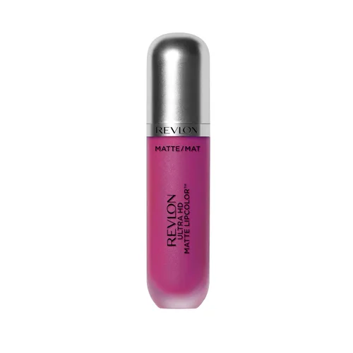 Miniatura 9 de Revlon Ultra HD Matte Lipcolor, lápiz labial líquido mate ligero aterciopelado en rosa, Devotion (600), 0.2 onzas