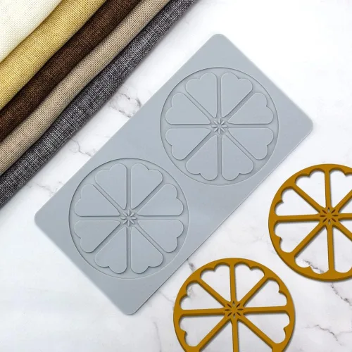 Miniatura 2 de TUKE Moldes de silicona con hojas 3D, para pastel de flores, para fondant, hojas de abeja, moldes de pastelería, impresión de rosas, molde de encaje