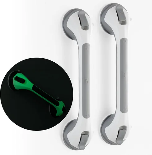 Miniatura 20 de TAILI - Barras de sujeción para la ducha con ventosa, paquete de 2 unidades, de 16 pulgadas, resistente y removible, sin taladro, impermeable