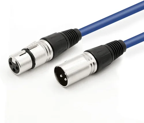 Miniatura 7 de Cable de altavoz XLR macho a XLR hembra, cable de conexión de micrófono de audio profesional, cable de micrófono blindado y equilibrado para uso más
