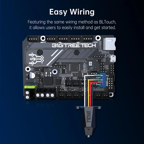Miniatura 5 de BIQU MicroProbe V2.0 + Soporte de montaje para BIQU B1/H2/Ender-3/Ender-3 V2 Kit de sensor de nivelación de cama automático 3D Herramienta