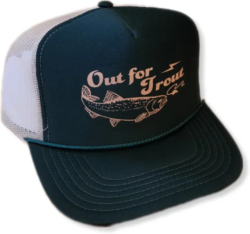 Miniatura 5 de ThatsRad Out for Trout Corduroy Snapback Sombrero Gorra Pesca con Mosca Pescador
